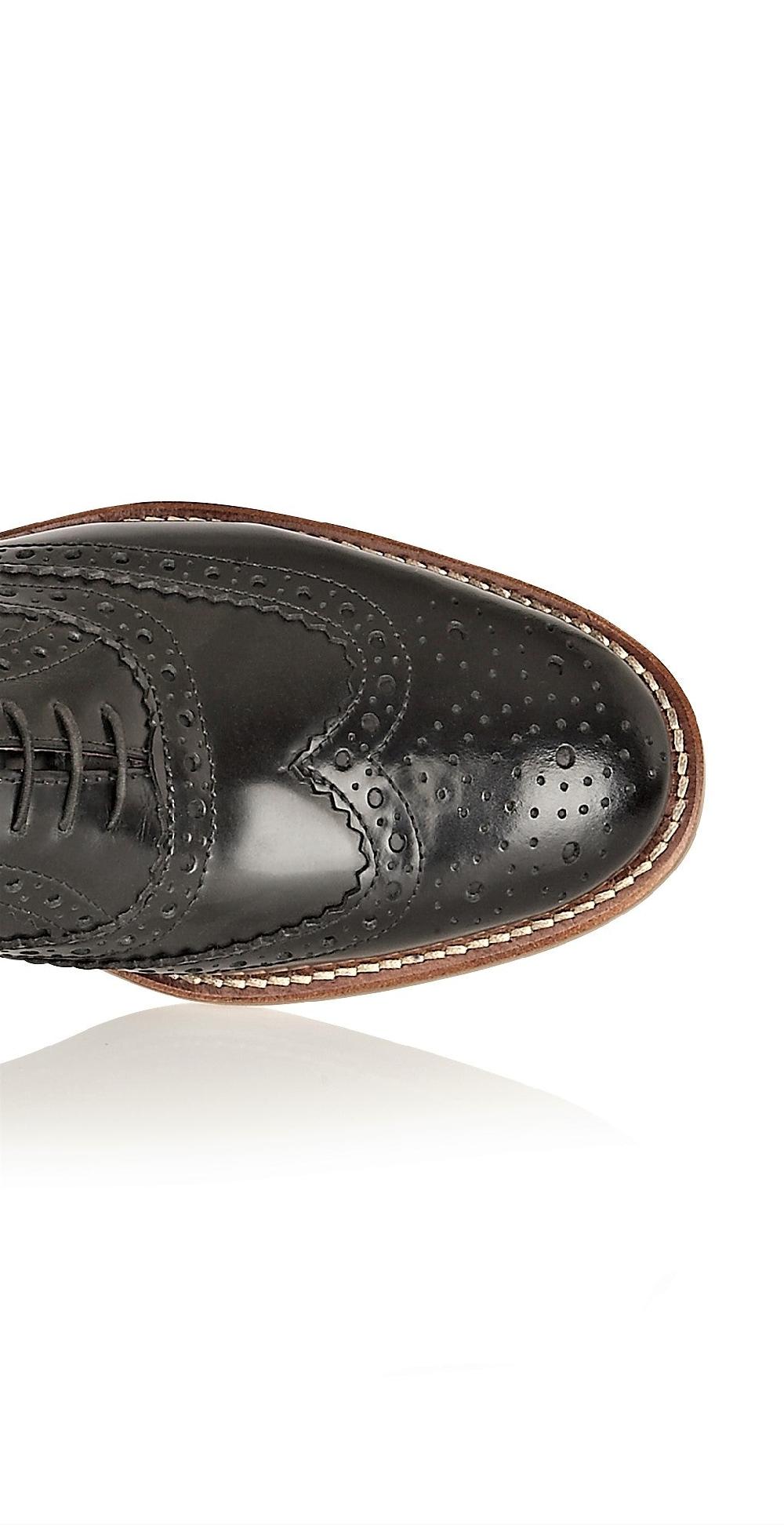 London Brogues Gatsby Junior Brogue Black