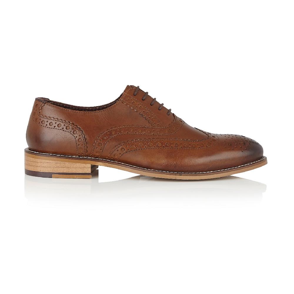 London Brogues Gatsby Junior Brogue Chestnut