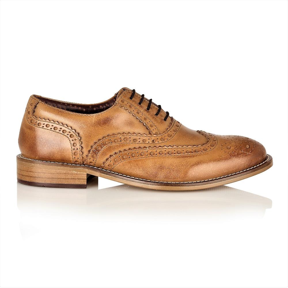 London Brogues Gatsby Junior Brogue Tan