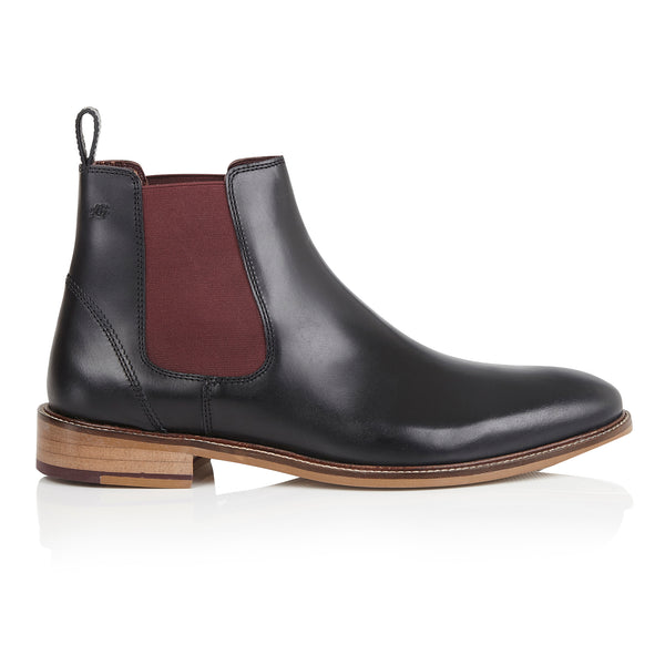 London Brogues Hamilton Chelsea Boot Black