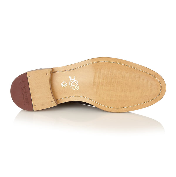 London Brogues Hamilton Suede Chelsea Boot Brown