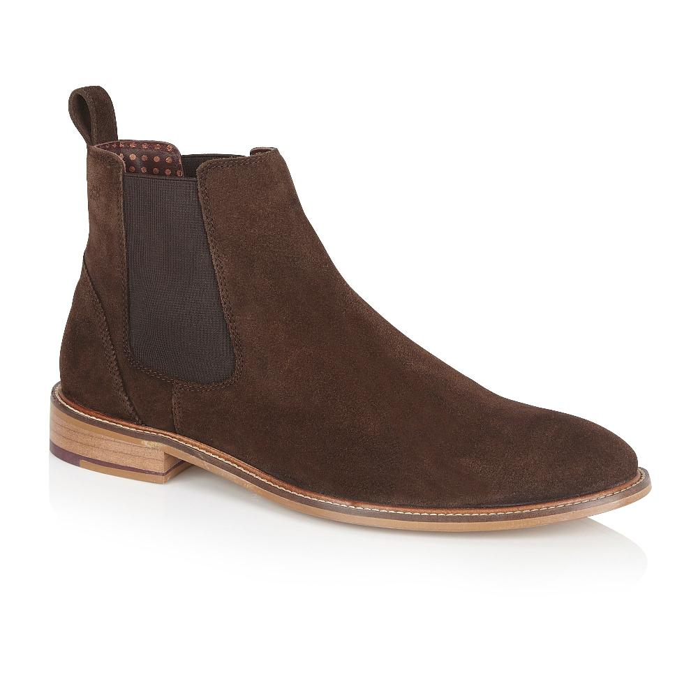 london brogues Hamilton Suede Chelsea Boot Brown