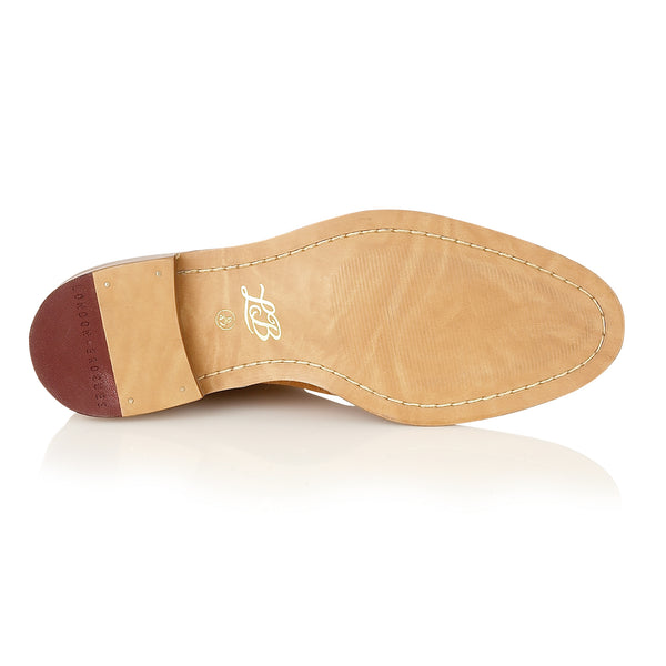 London Brogues Hamilton Suede Chelsea Boot Tan