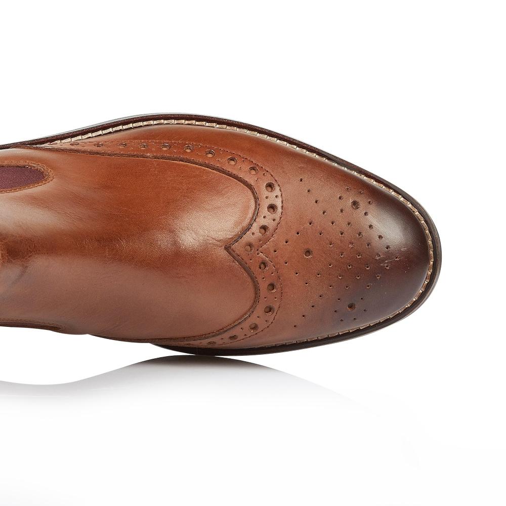 London Brogues Henry Chelsea Boot Chestnut