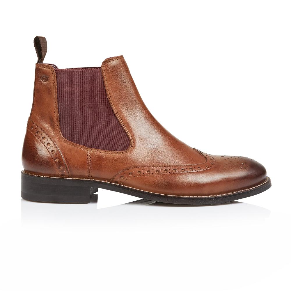 London Brogues Henry Chelsea Boot Chestnut