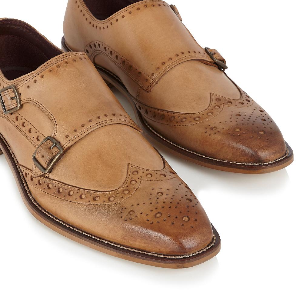 London Brogues Leonard Monk Tan