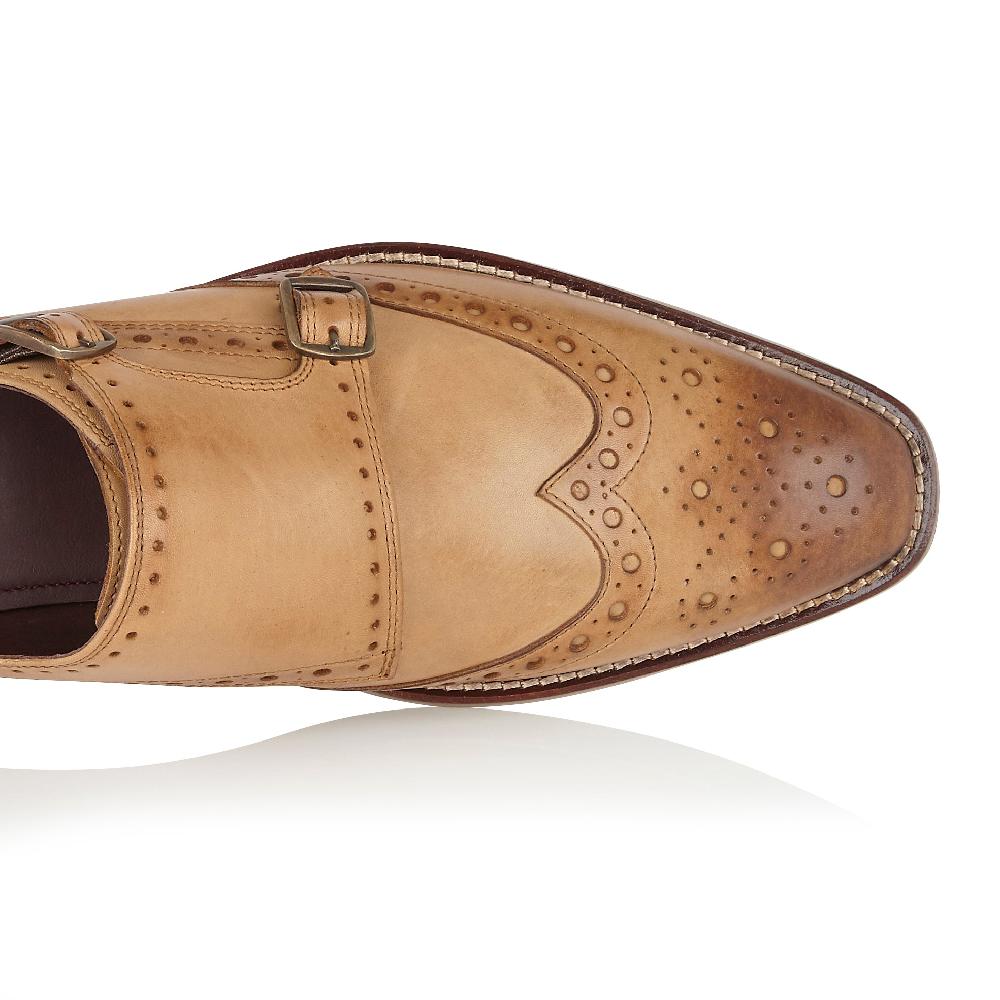London Brogues Leonard Monk Tan