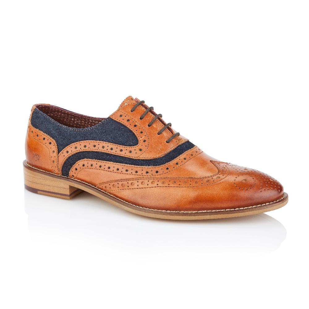 london brogues Shelby Oxford Tan / Navy