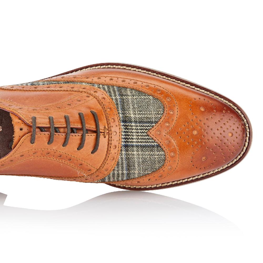London Brogues Shelby Oxford Tan / Tweed