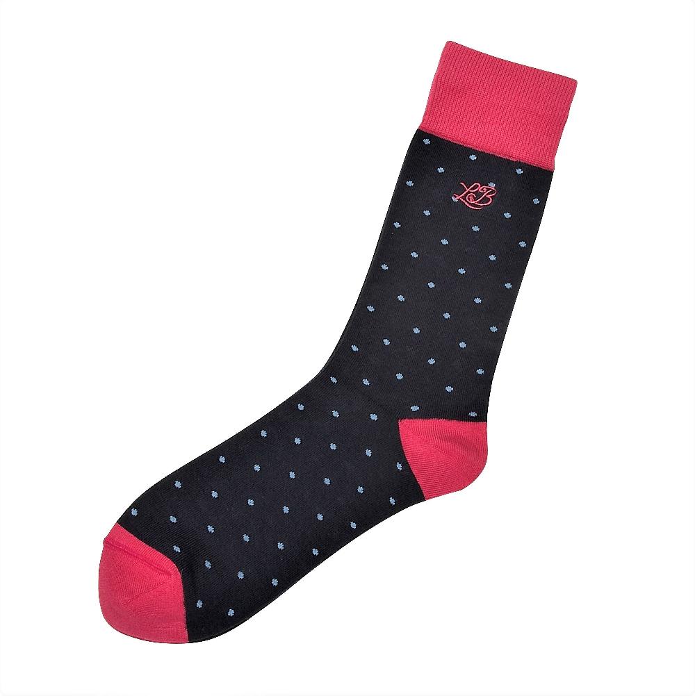 london brogues Spot Socks Navy