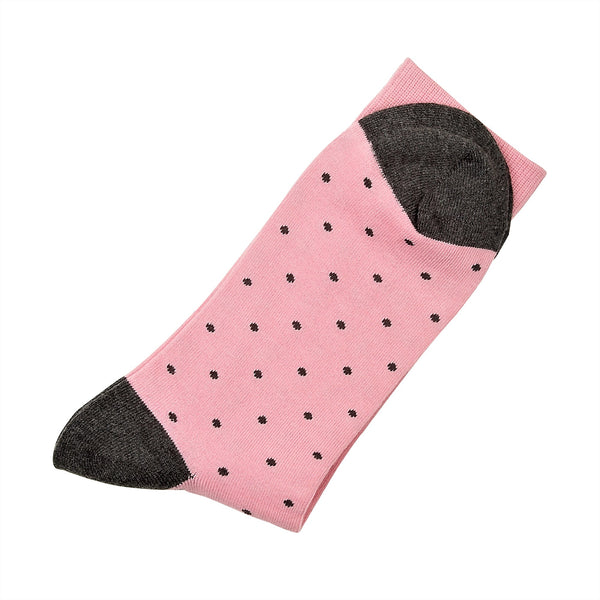 London Brogues Spot Socks Pink