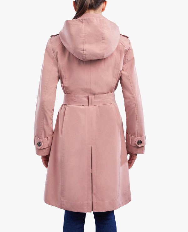 London Fog DOUBLE BREASTED BUTTON FRONT TRENCH WITH BELT