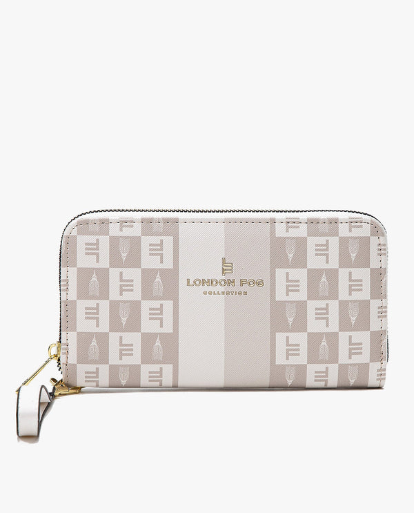london fog ADALIA SIGNATURE ZIP AROUND WALLET