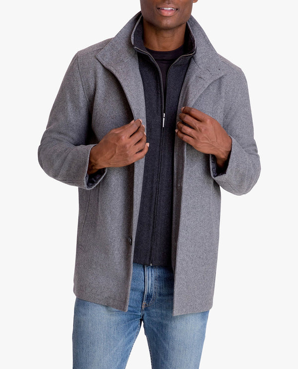London Fog AMHERST BUTTON FRONT WOOL JACKET