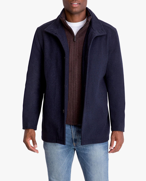 London Fog AMHERST BUTTON FRONT WOOL JACKET
