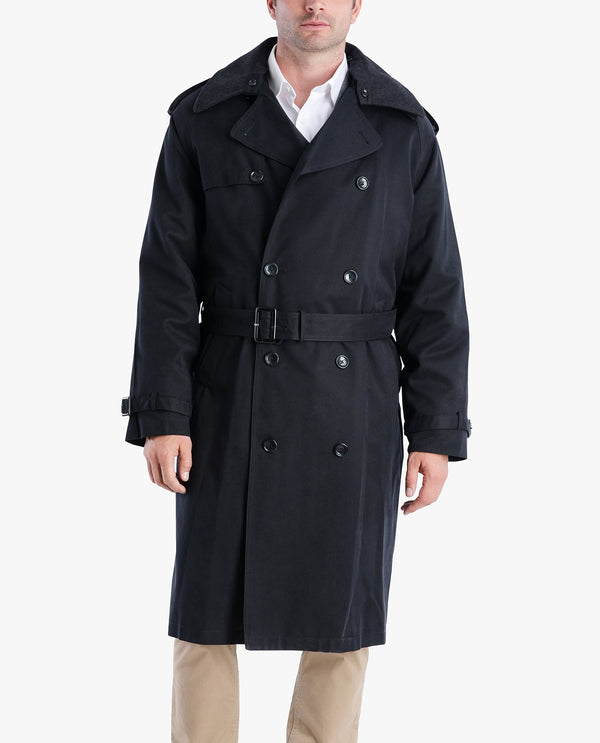london fog CLASSIC DOUBLE BREASTED TRENCH COAT
