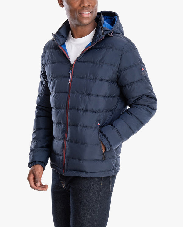London Fog PLAINFIELD HOODED PUFFER JACKET
