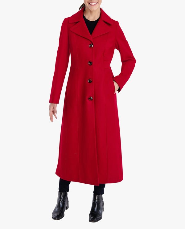 London Fog SINGLE BREASTED MAXI PEACOAT