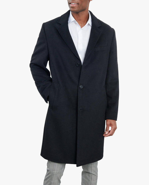 london fog SIGNATURE 42" SINGLE BREASTED WOOL JACKET