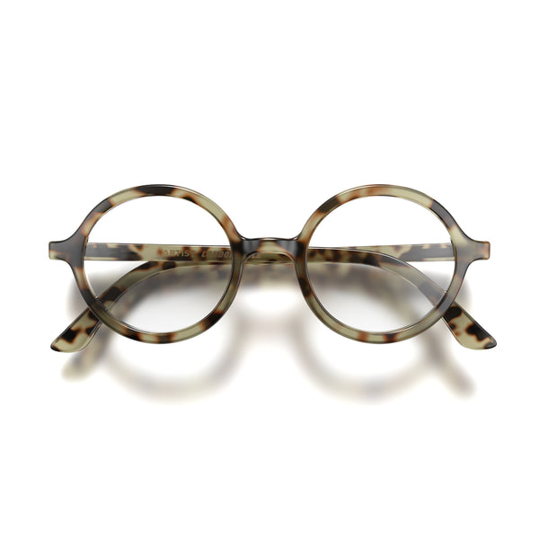 london mole Artist reading glasses in gloss pale tortoiseshell