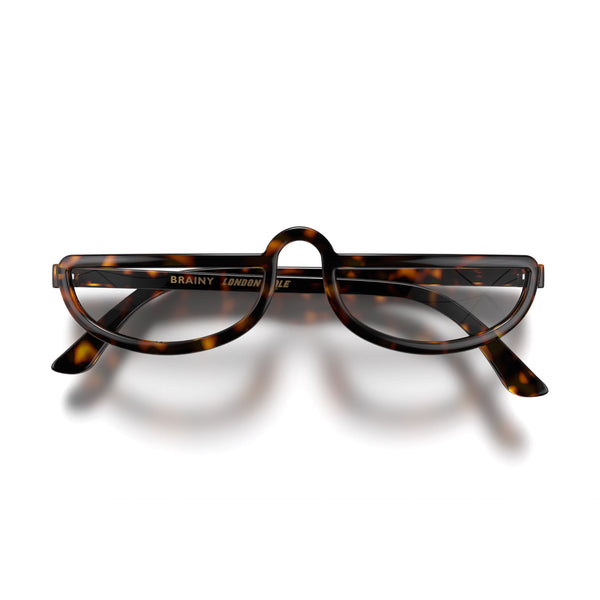 london mole Brainy reading glasses in gloss tortoiseshell