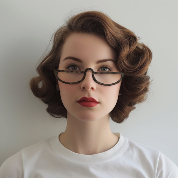 London Mole Brainy Reading Glasses In Matt Pale Tortoiseshell