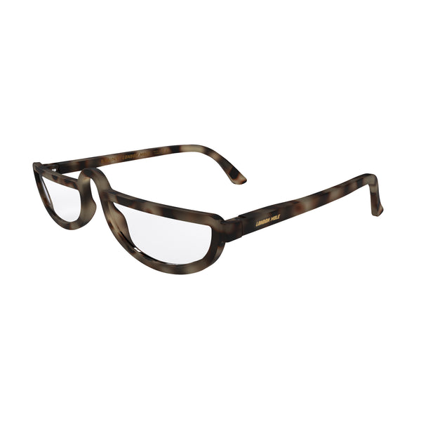 London Mole Brainy Reading Glasses In Matt Pale Tortoiseshell