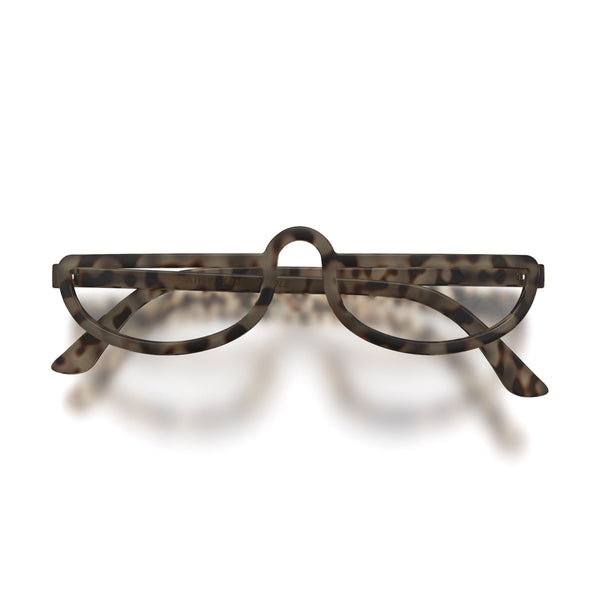 london mole Brainy reading glasses in matt pale tortoiseshell