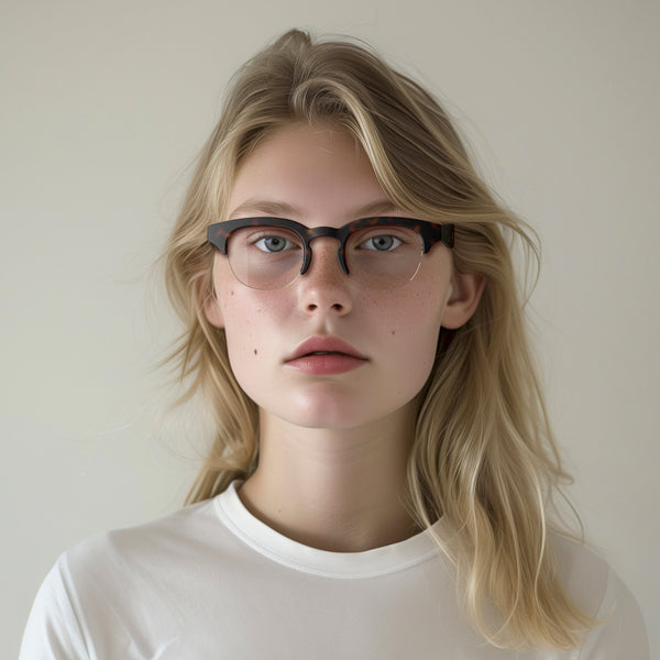 London Mole Courier Reading Glasses In Rubberised Tortoiseshell