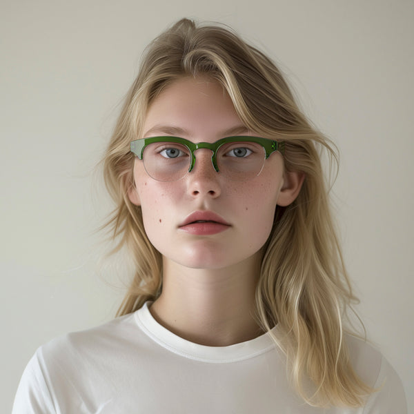 London Mole Courier Zero's In Gloss Transparent Green