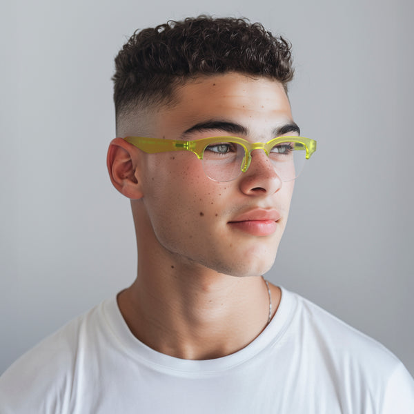 London Mole Courier Zero's In Rubberised Fluorescent Transparent Yellow