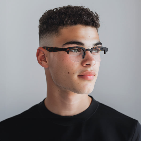 London Mole Courier Zero's In Rubberised Tortoiseshell