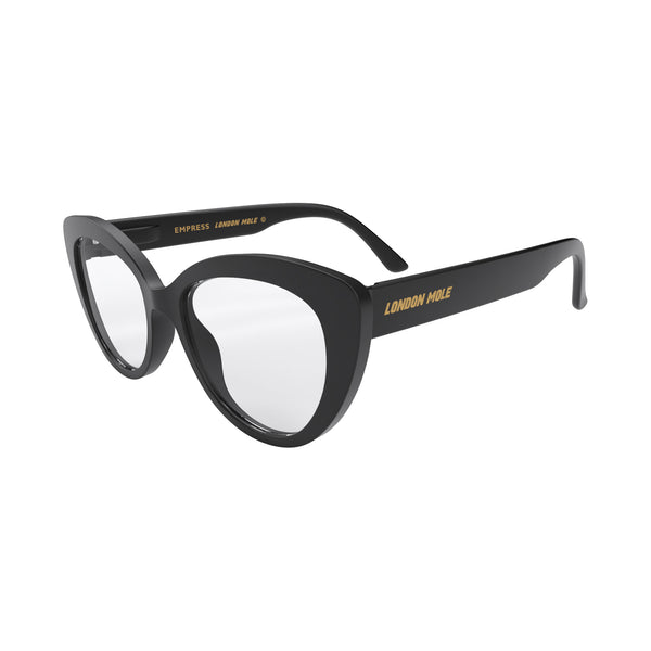 London Mole Empress Reading Glasses In Rubberised Black