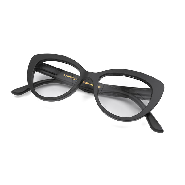 London Mole Empress Reading Glasses In Rubberised Black