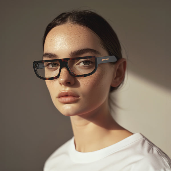 London Mole Feisty Reading Glasses In Matt Tortoiseshell