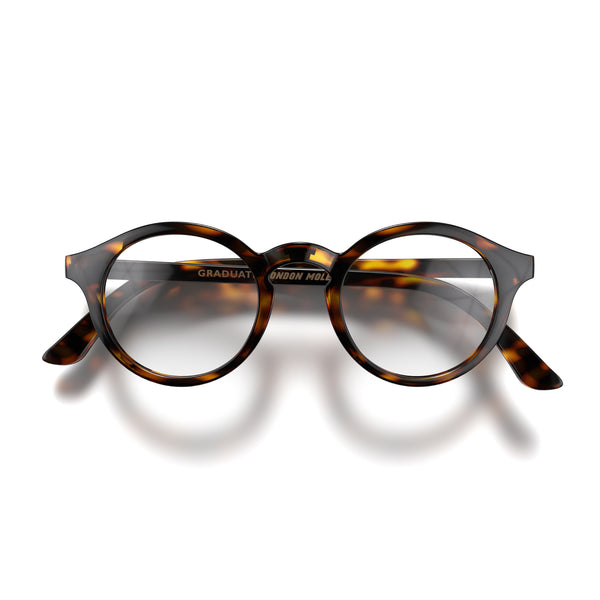 london mole Graduate blue blocker glasses in gloss tortoiseshell