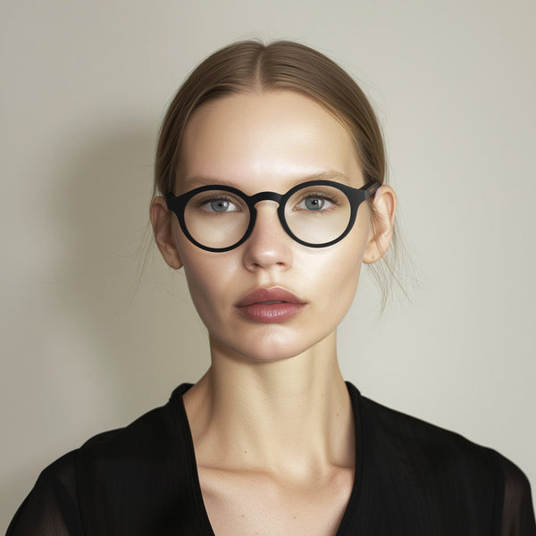 London Mole Graduate Blue Blocker Glasses In Matt Black