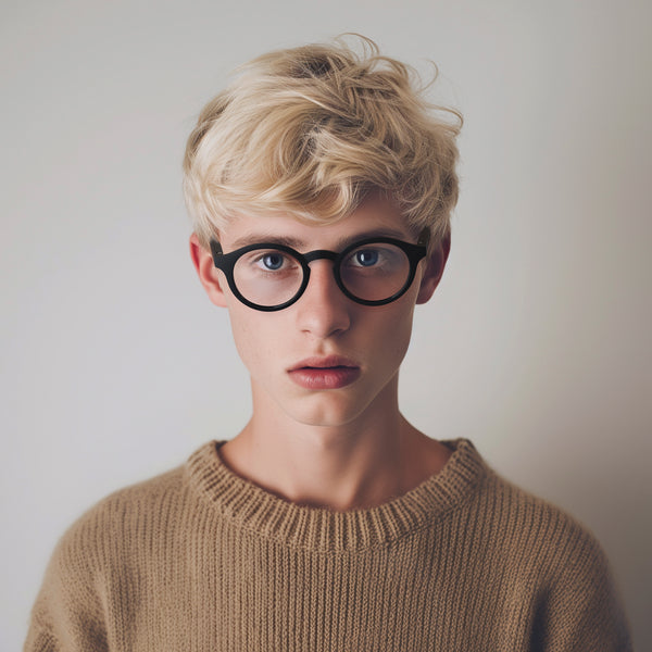 London Mole Graduate Blue Blocker Glasses In Matt Black