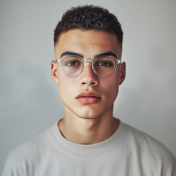 London Mole Graduate Blue Blocker Glasses In Transparent