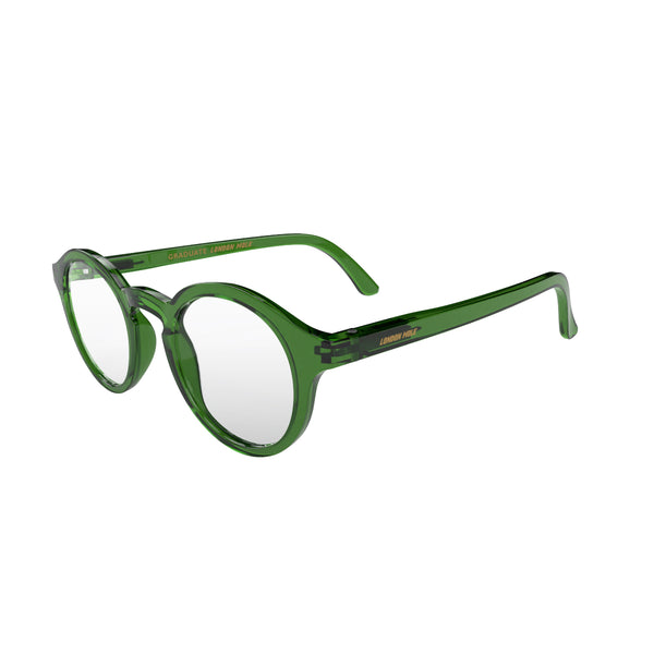 London Mole Graduate Blue Blocker Glasses In Transparent Green