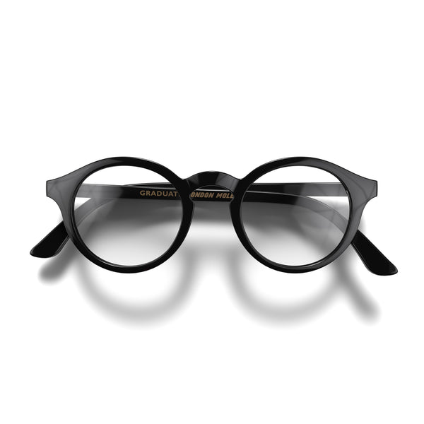 london mole Graduate reading glasses in gloss black