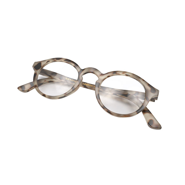 London Mole Graduate Reading Glasses In Gloss Pale Tortoiseshell