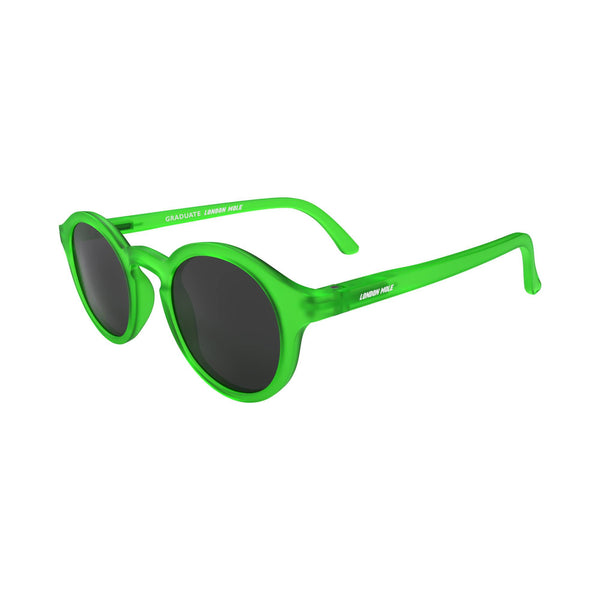 London Mole Graduate Sunglasses In Rubberised Fluorescent Transparent Green