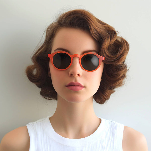 London Mole Graduate Sunglasses In Rubberised Fluorescent Transparent Orange