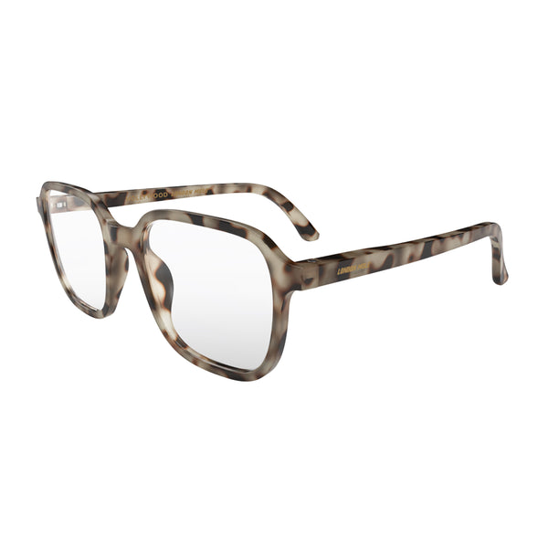 London Mole Hollywood Blue Blocker Glasses In Gloss Pale Tortoiseshell