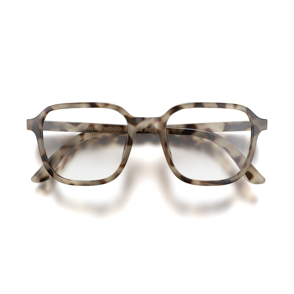 london mole Hollywood blue blocker glasses in gloss pale tortoiseshell