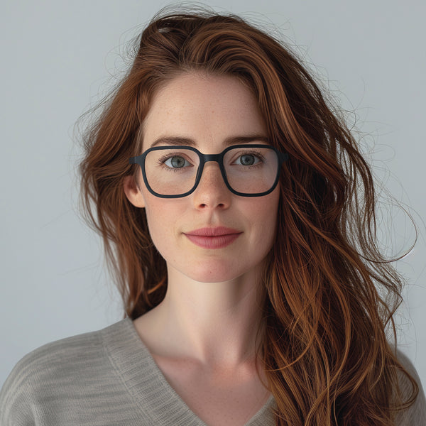 London Mole Hollywood Blue Blocker Glasses In Matt Black