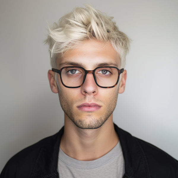 London Mole Hollywood Blue Blocker Glasses In Matt Tortoiseshell