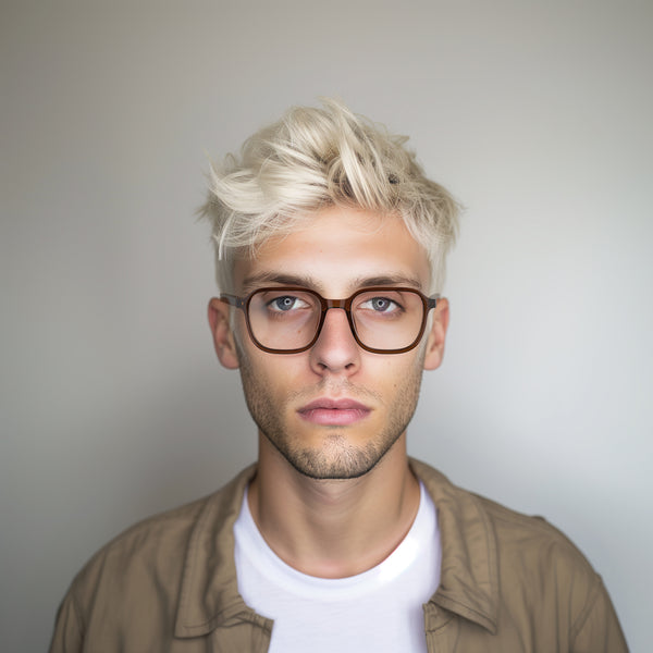 London Mole Hollywood Blue Blocker Glasses In Transparent Brown