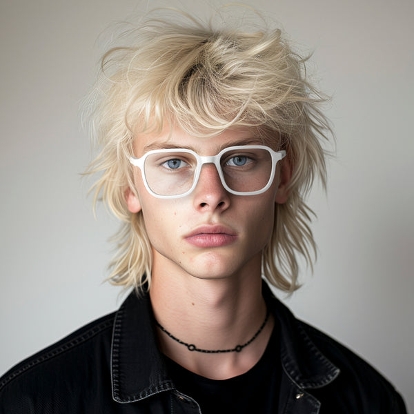 London Mole Hollywood Reading Glasses In Matt White